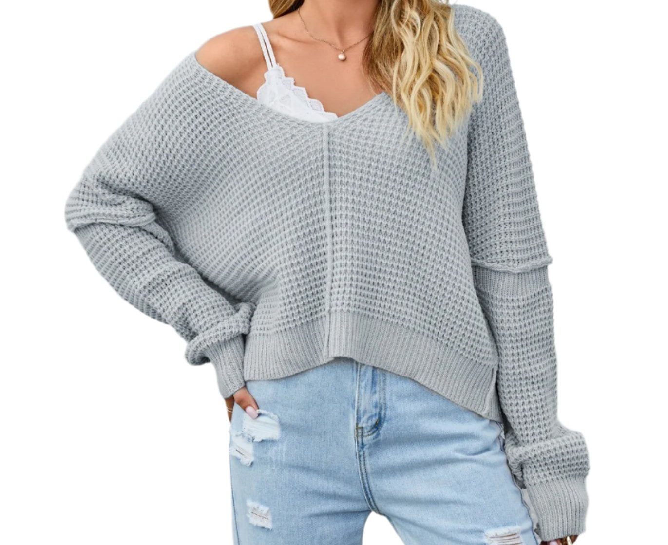 Shoulder Baring Sweater