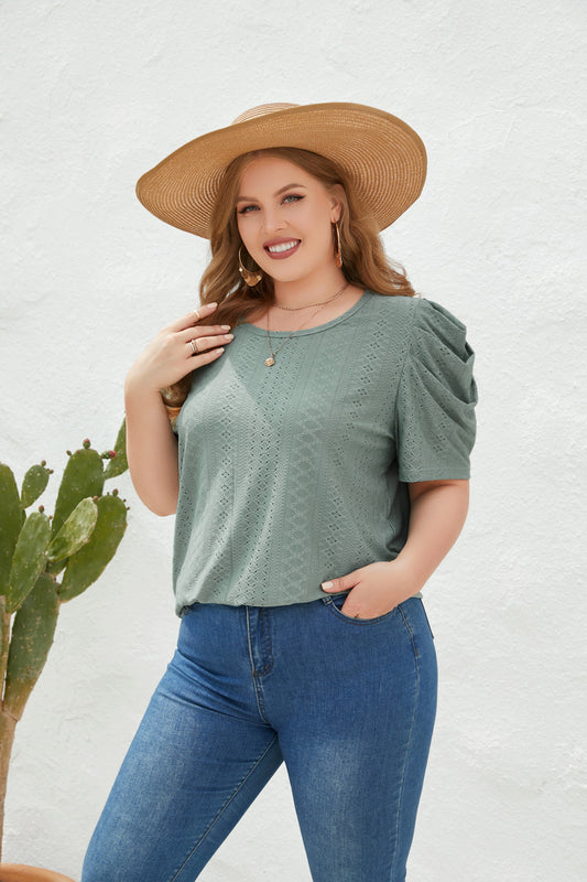 Plus Size Loose Fitting Casual T-shirt Top