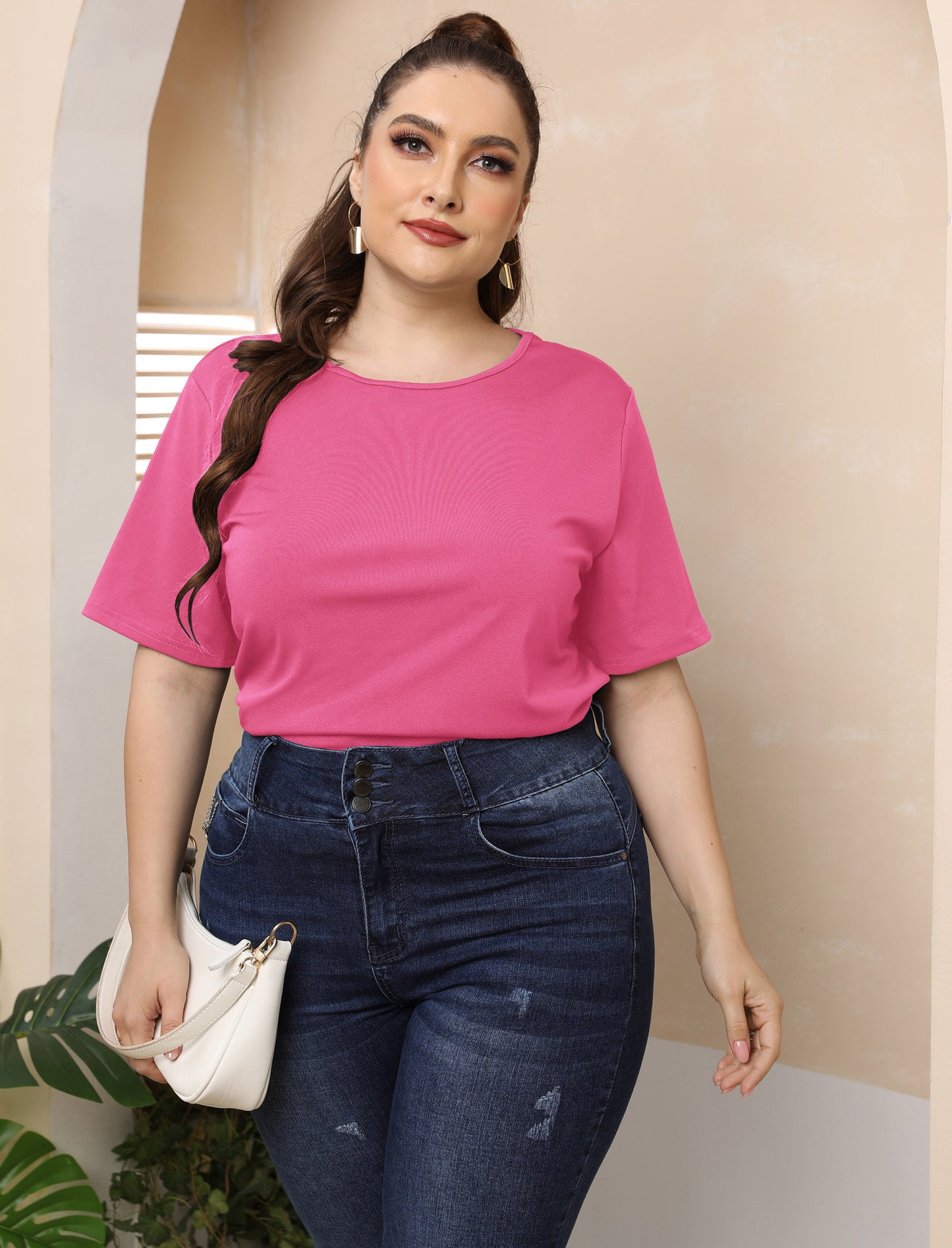 Plus Size Sexy Backless Butterfly Hollow Cutout Casual Top