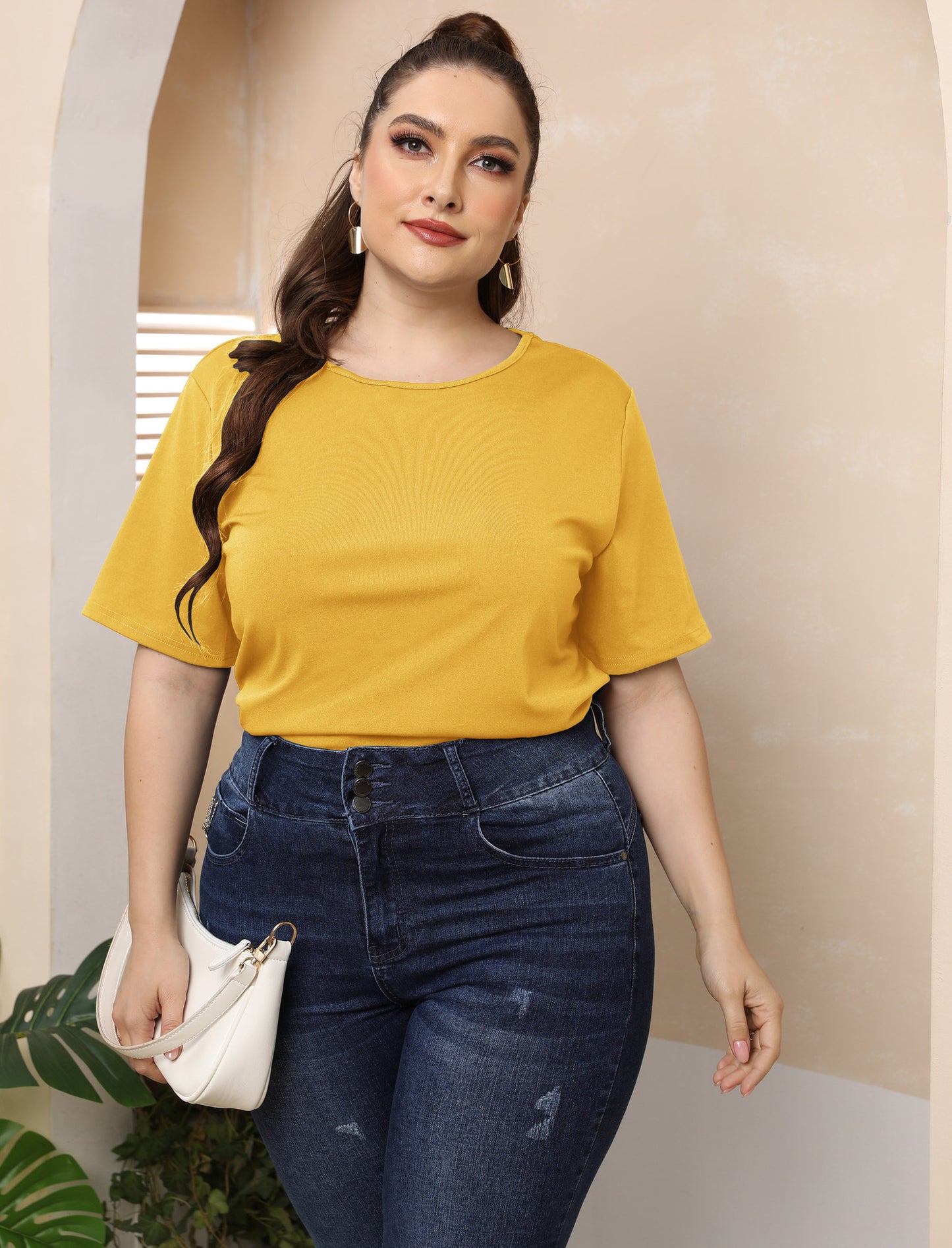 Plus Size Sexy Backless Butterfly Hollow Cutout Casual Top