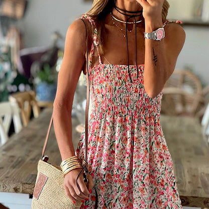 Sexy Floral Bohemian Strap Dress