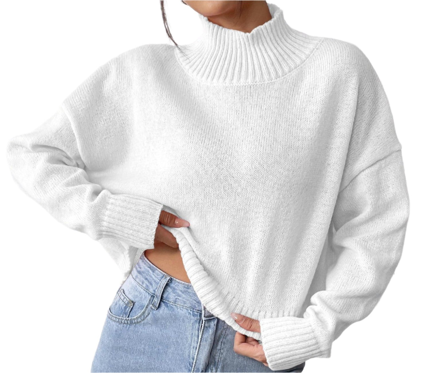 Turtleneck Pullover Loose Sweater