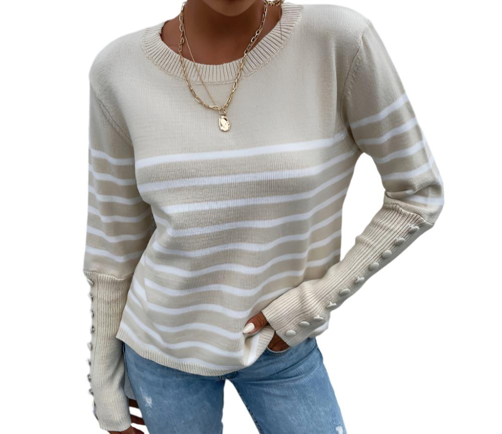 Striped Knitwear Sweater