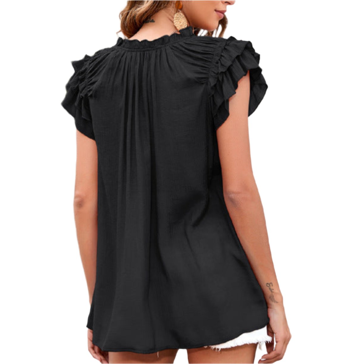 Ruffle Sleeve Top