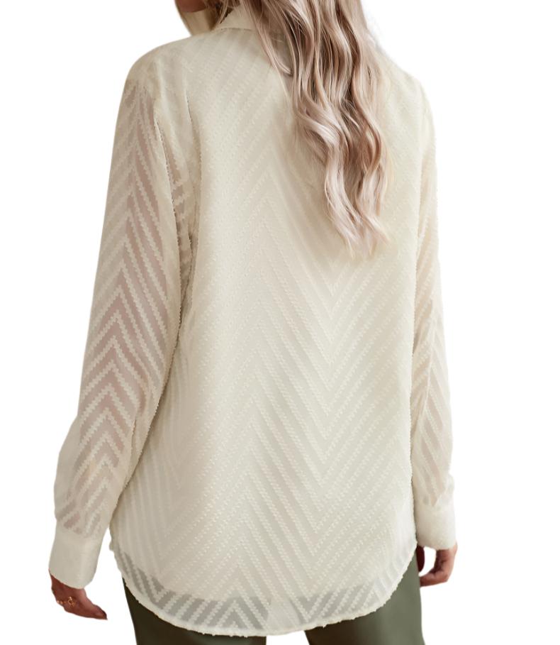 Jacquard Long Sleeve Shirt