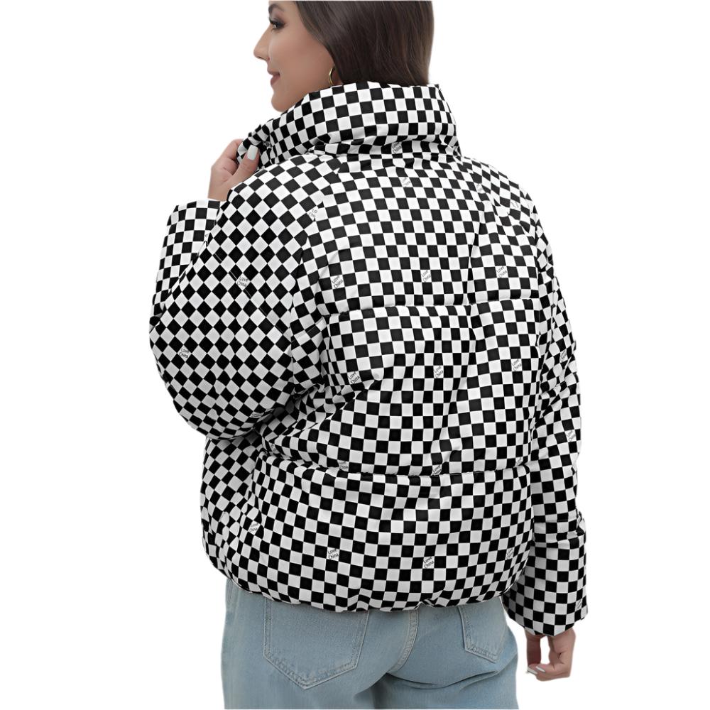 Plaid Cotton Padded Jacket Coat