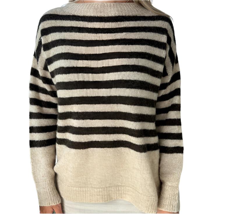 Knitwear Lazy Striped Sweater