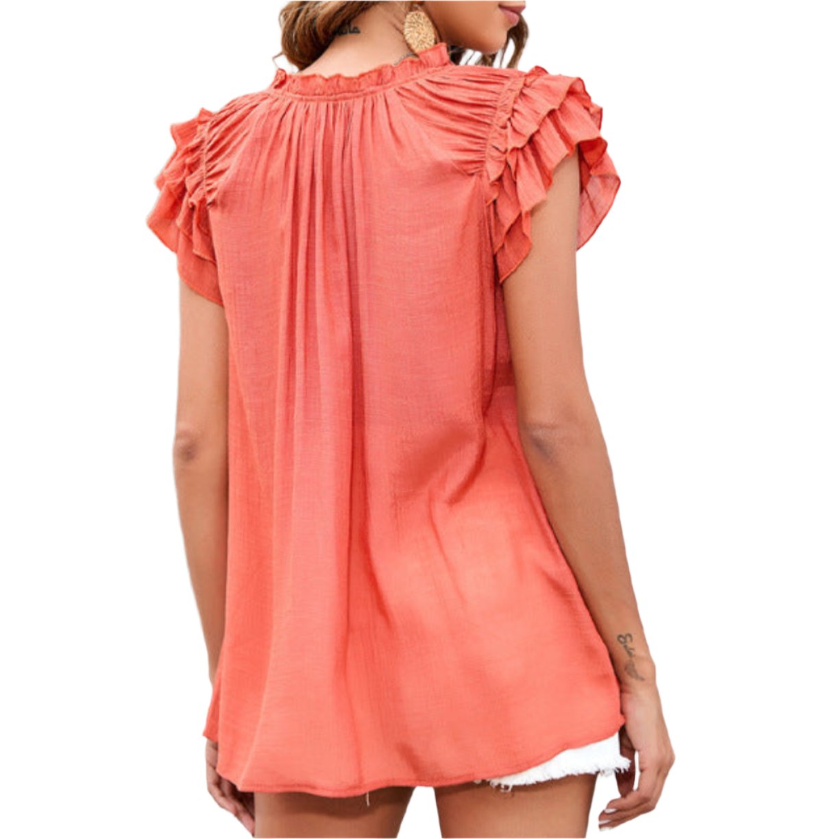 Ruffle Sleeve Top