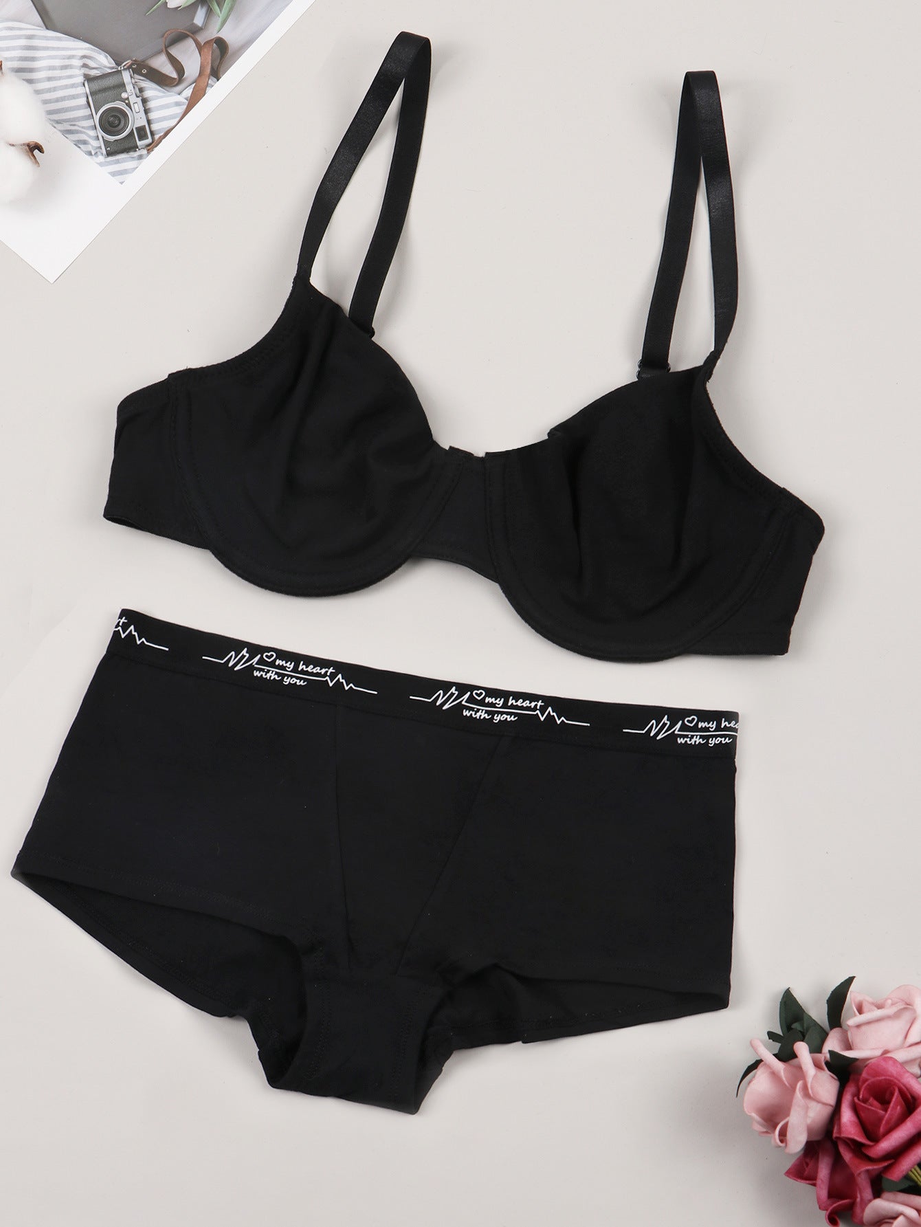 Ultra Thin French Comfortable Breathable Bra Set