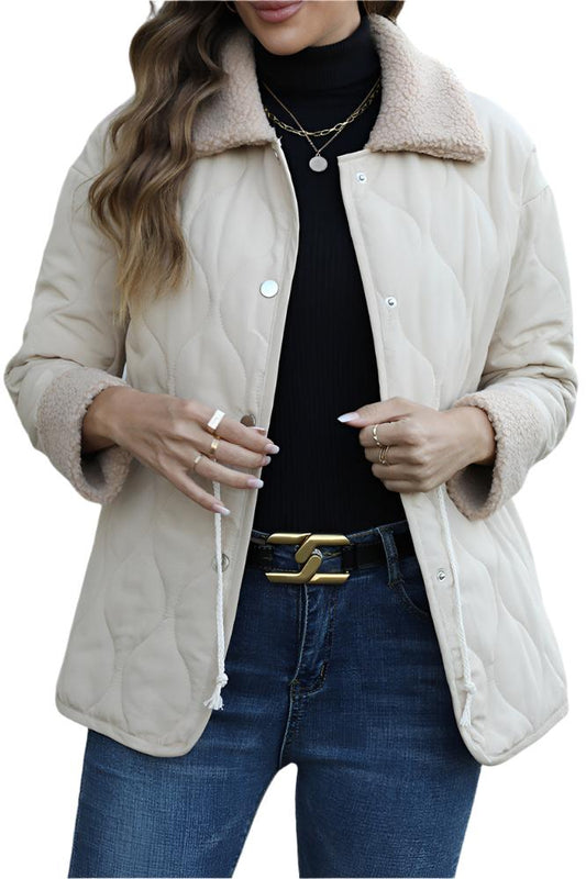 Casual Fur Collared Cotton Padded Coat