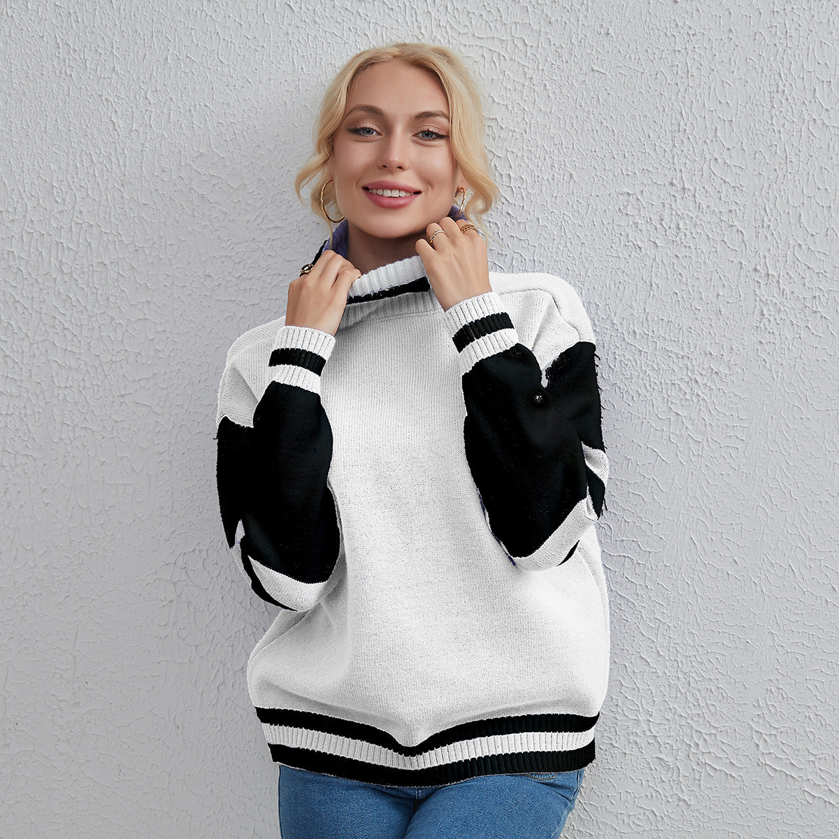 Pullover Long Sleeve Turtleneck Sweater