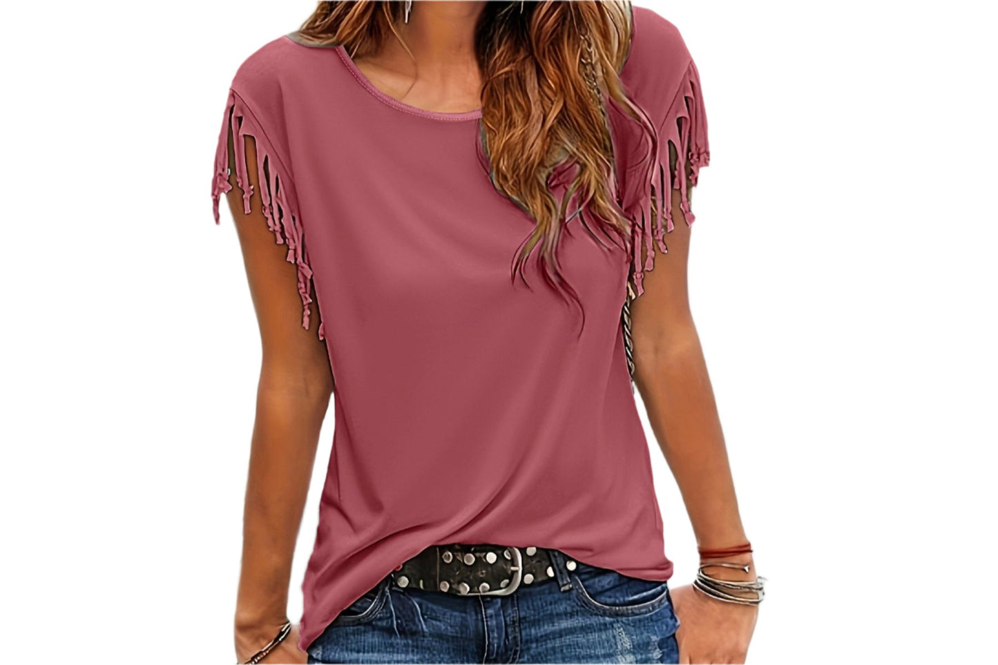 Fringe Sleeve Top