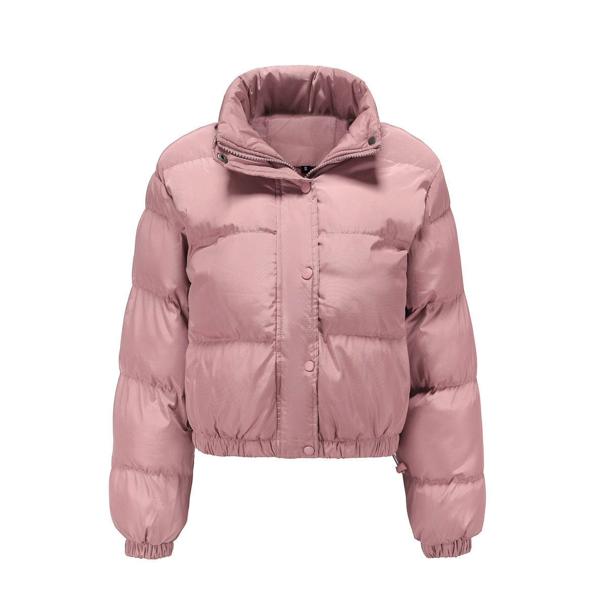 Cotton Long Sleeve High Collar Cotton-Padded Coat Jacket