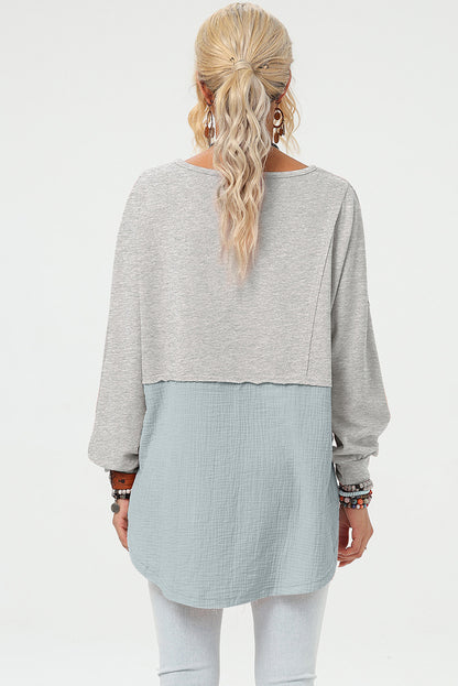 Loose Casual Frayed Sweater