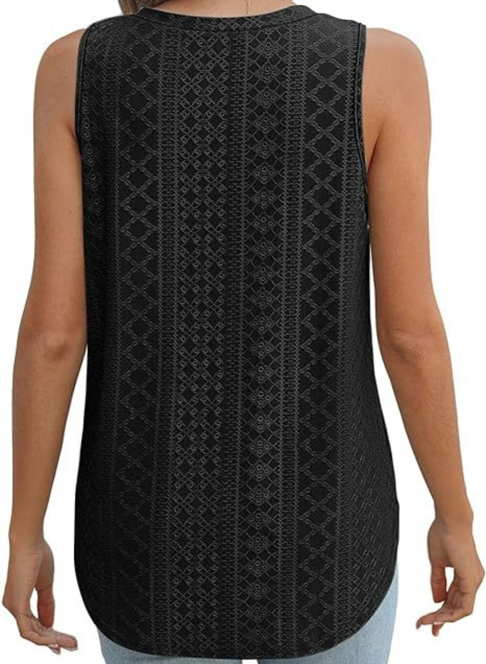 V-neck Split Tank Top