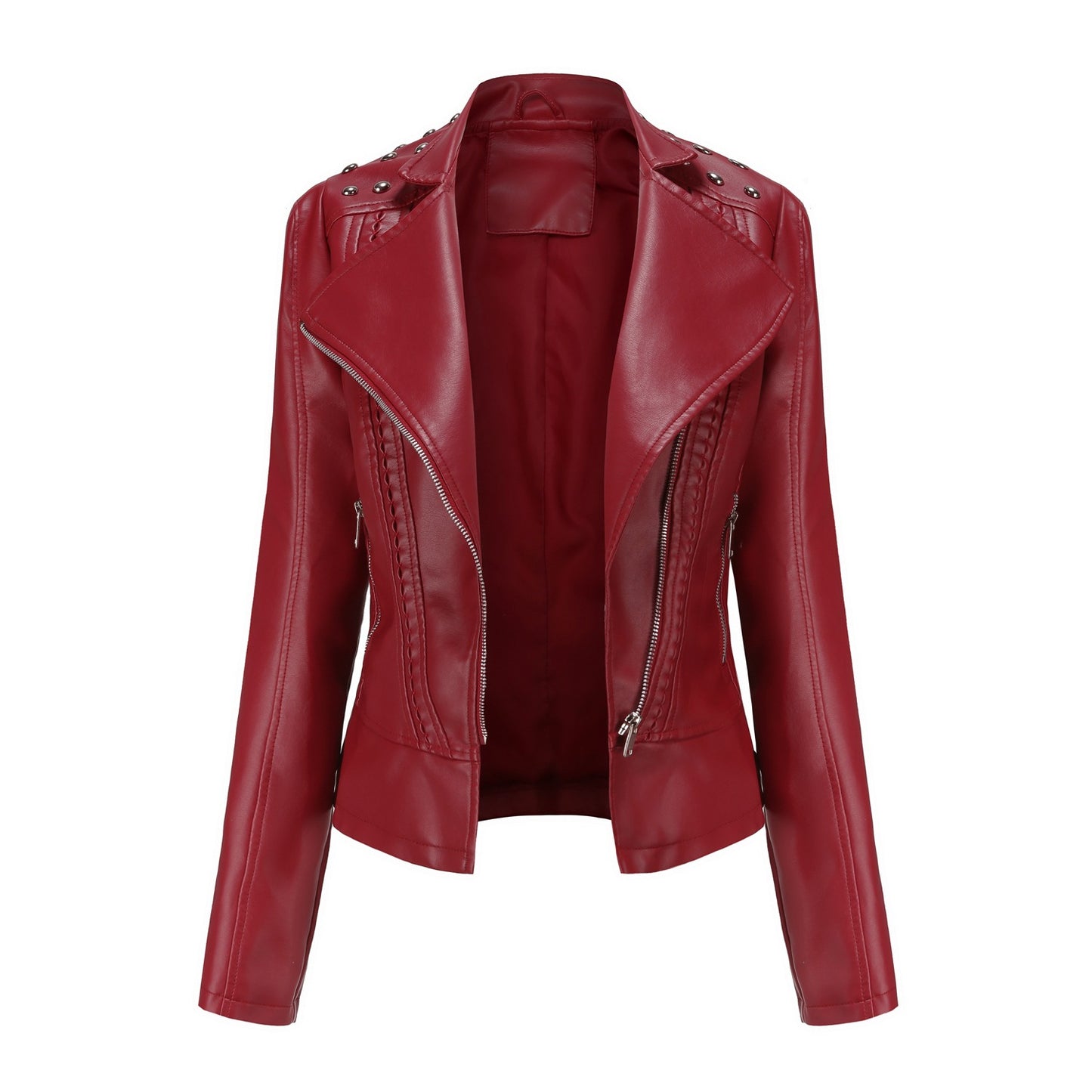 Rivet Leather Motorcycle Jacket