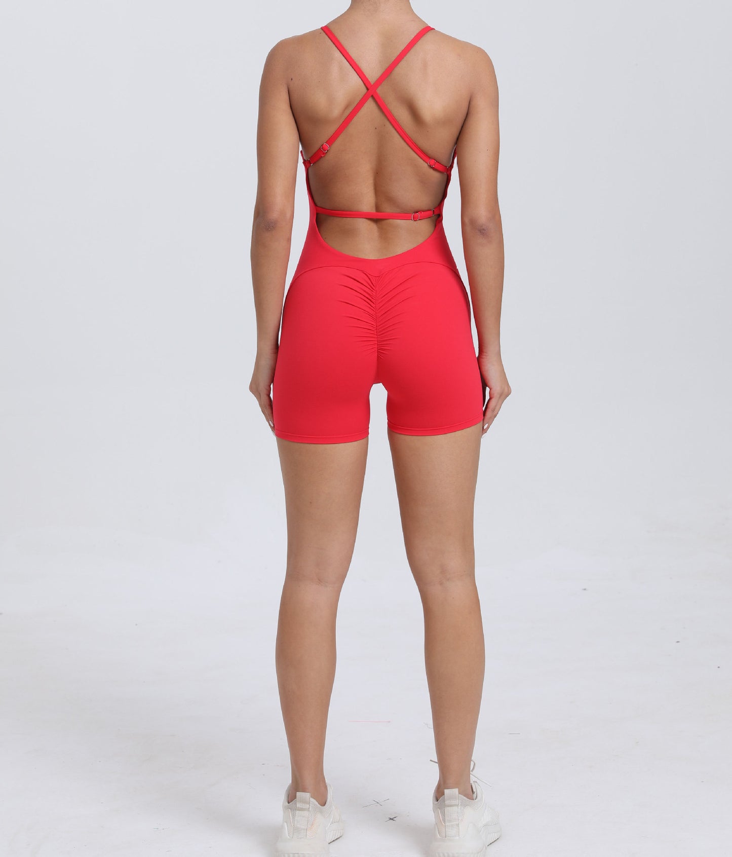 Peach Hip Raise Yoga Running Tight Sports Quick Drying Workout Romper