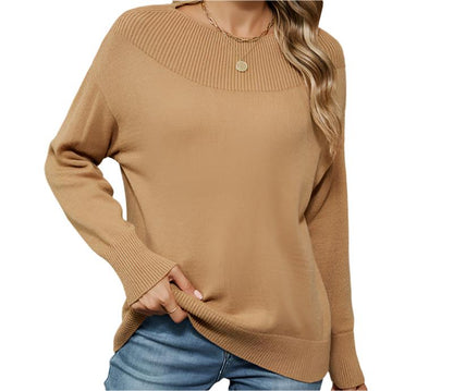 Casual Long Sleeved Knitted Sweater