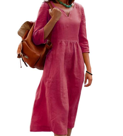 Loose Half Length Sleeve Dress