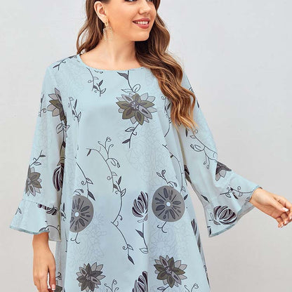 Plus Size Printed Top