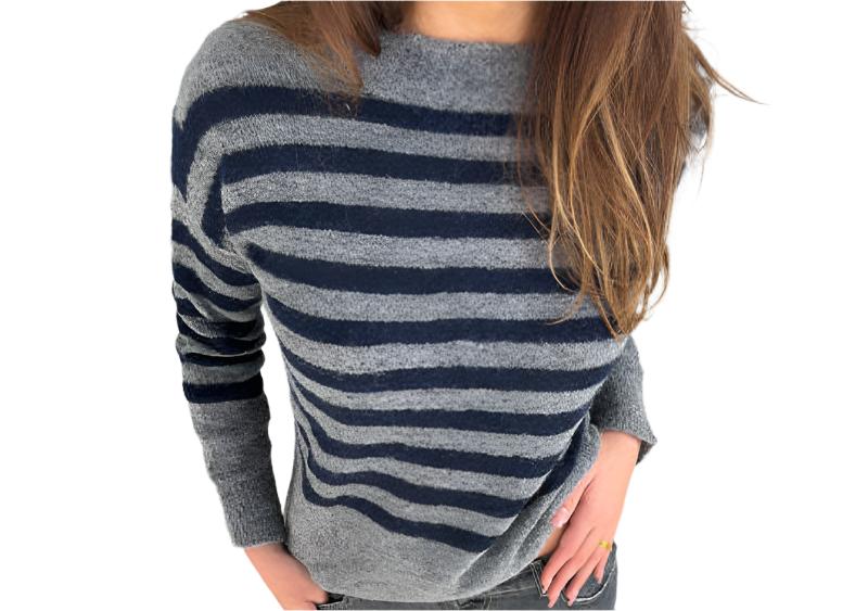 Knitwear Lazy Striped Sweater