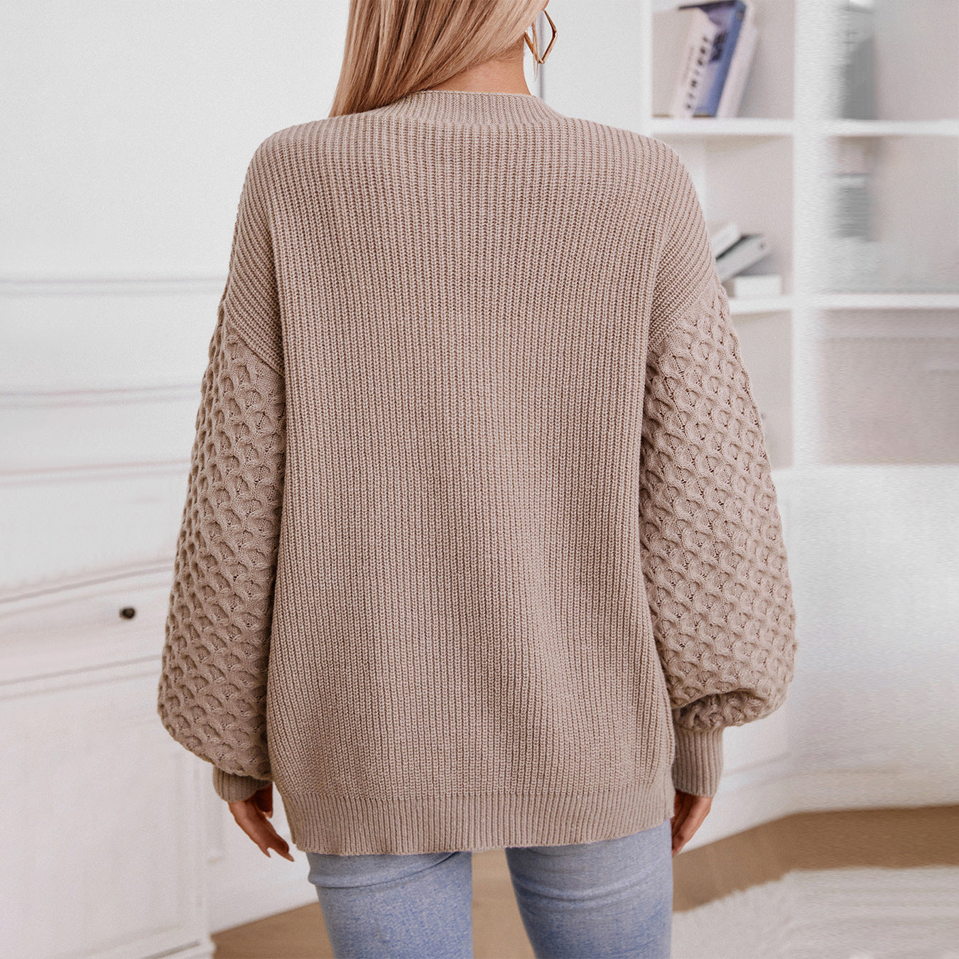 Knitted Retro Loose Long Sleeve Sweater Cardigan