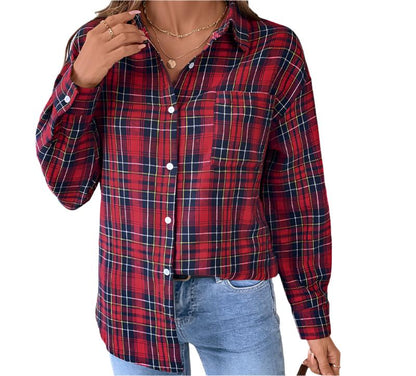 Casual Long Sleeve Plaid Shirt