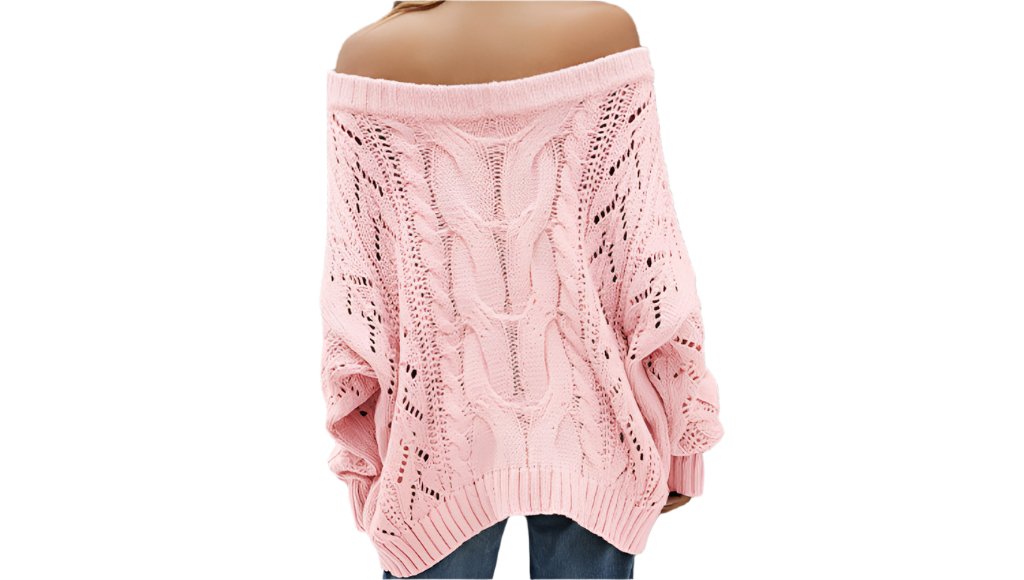 Off Shoulder Loose Sweater