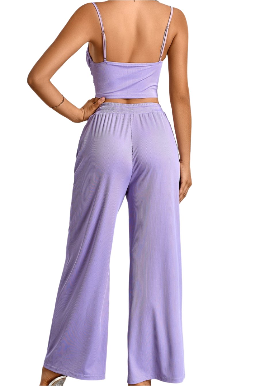 Casual Trousers Sexy Comfortable Refined Two-Piece Pants Set