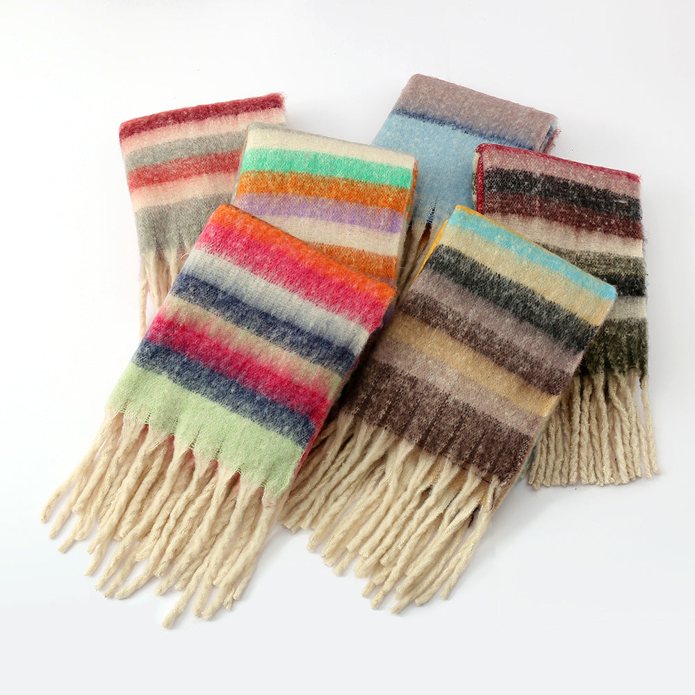 Color Striped Scarf