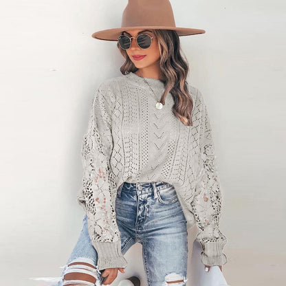 Floral Long Sleeved Sweater