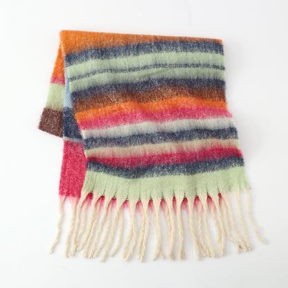 Color Striped Scarf