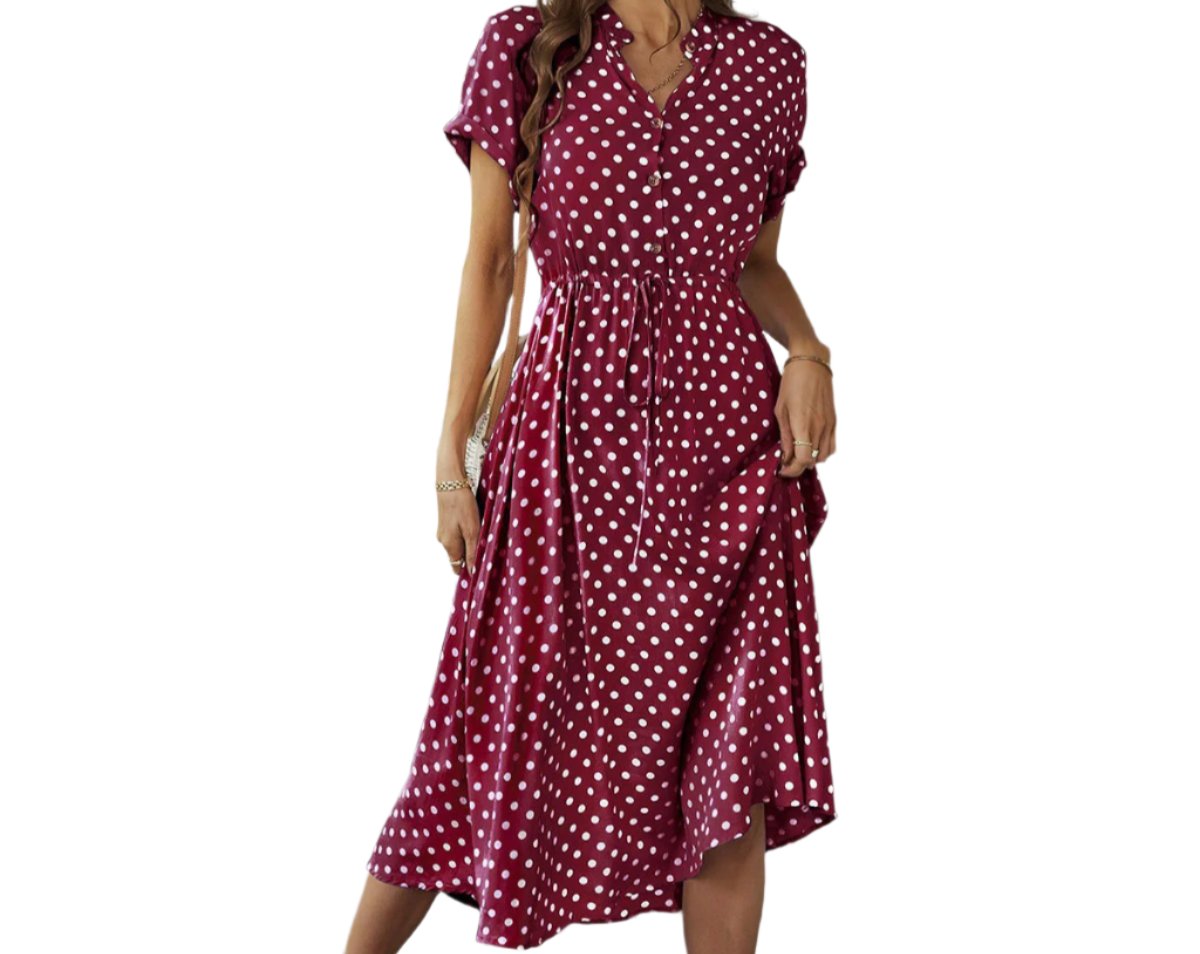 Self Developed Designed Polka Dot Dress