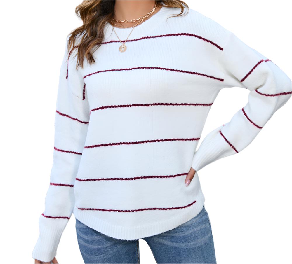 Striped Knitwear Pullover Sweater