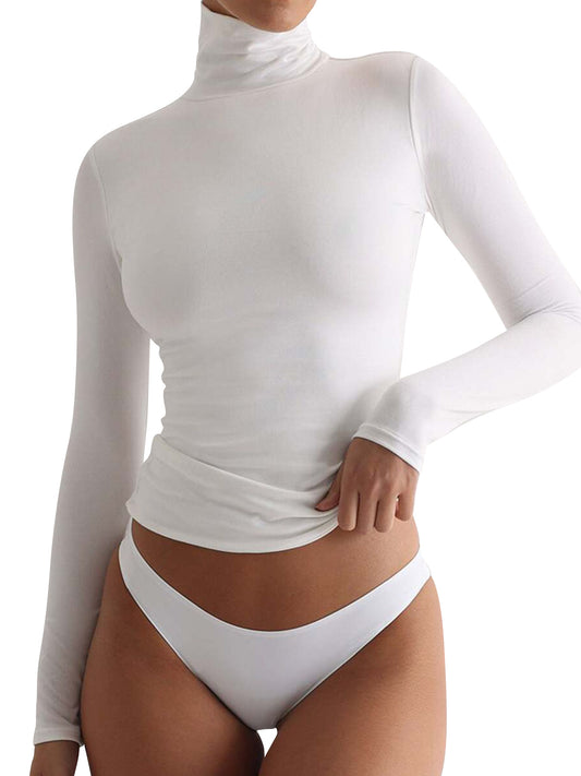 High Sense Slim Sexy Turtleneck Basic Top