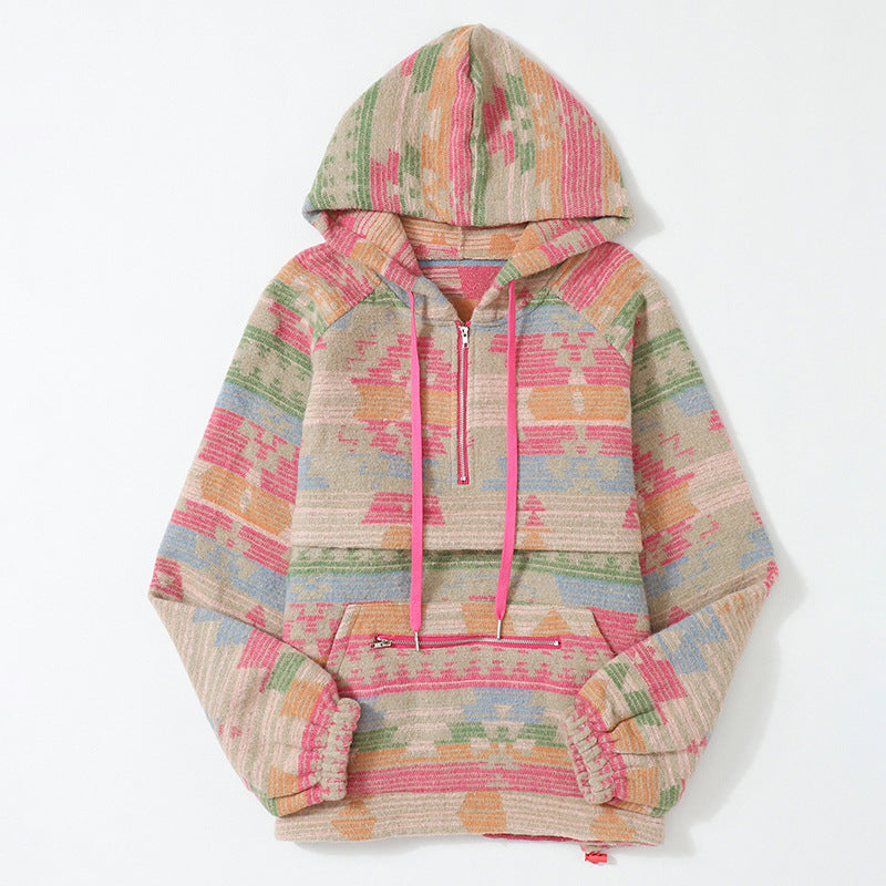 Aztec Printed Hoodie