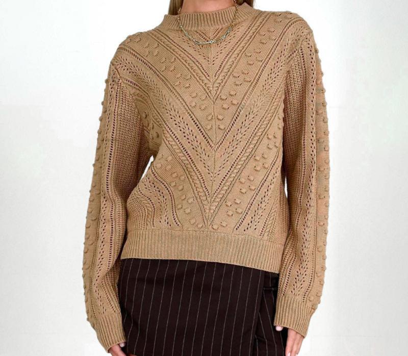 Twisted Round Neck Sweater