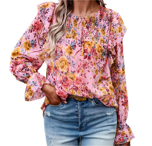 Floral Shirt Top