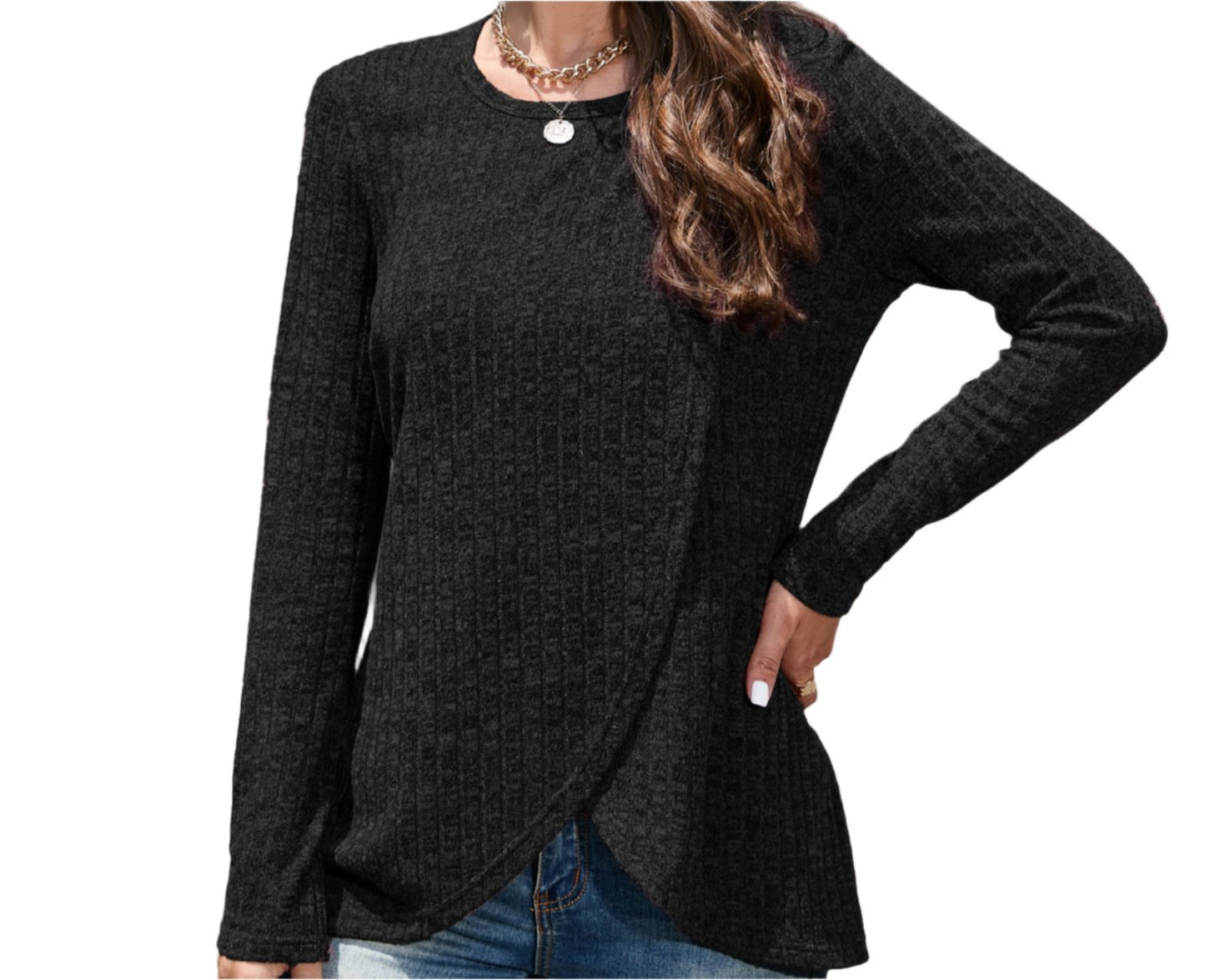 Niche Split Sweater Top