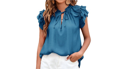 Ruffle Sleeve Top