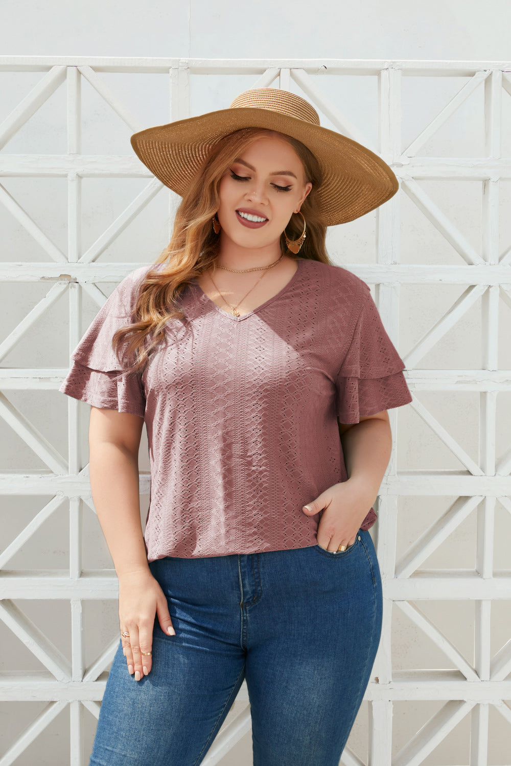 Plus Size Loose Fitting Casual T-shirt Top