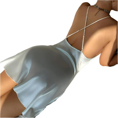 Thin Ice Silk Strap Nightdress