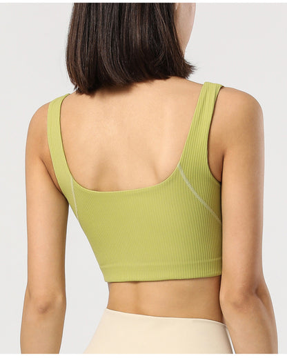 Yoga Exercise Seamless Adhesive Sports Bra