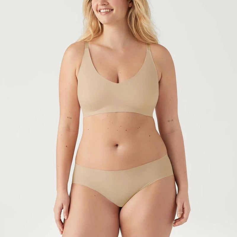 Seamless Nude Feel Bra Set