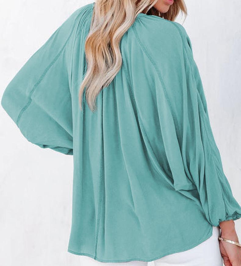 V-neck Long Sleeve Top