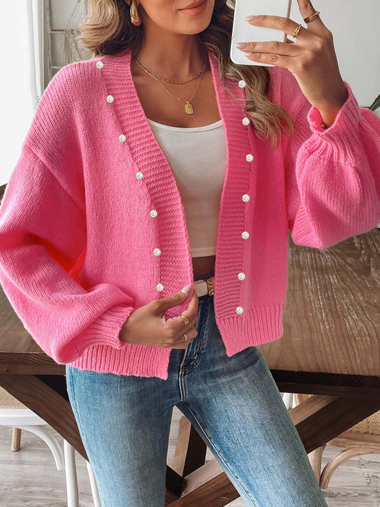 Pearl Beaded Cardigan