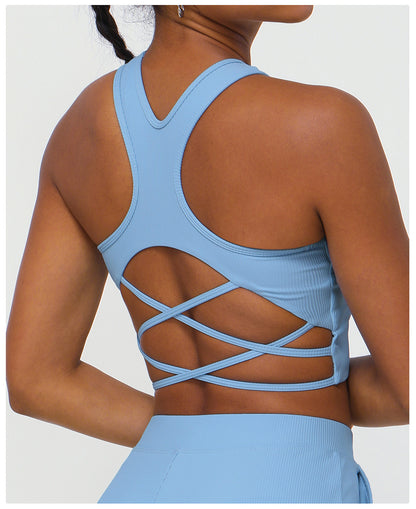 Cross Back Sports Yoga Bra