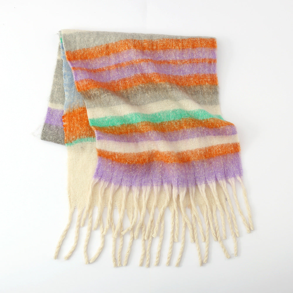 Color Striped Scarf