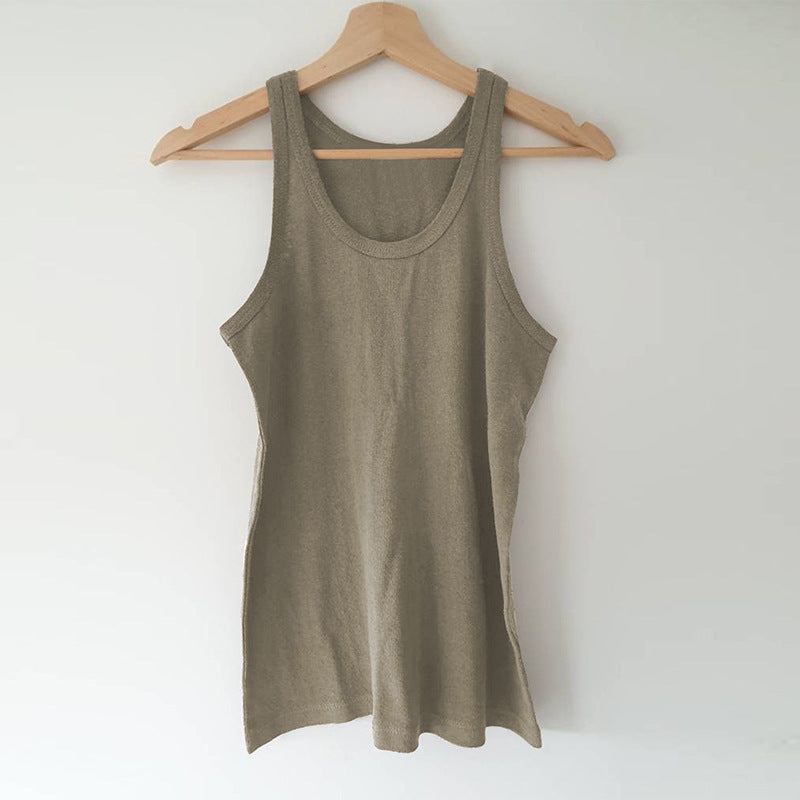 Idle Minimalist Summer Cotton Linen Sleeveless Top - Tamra.Shop.Social