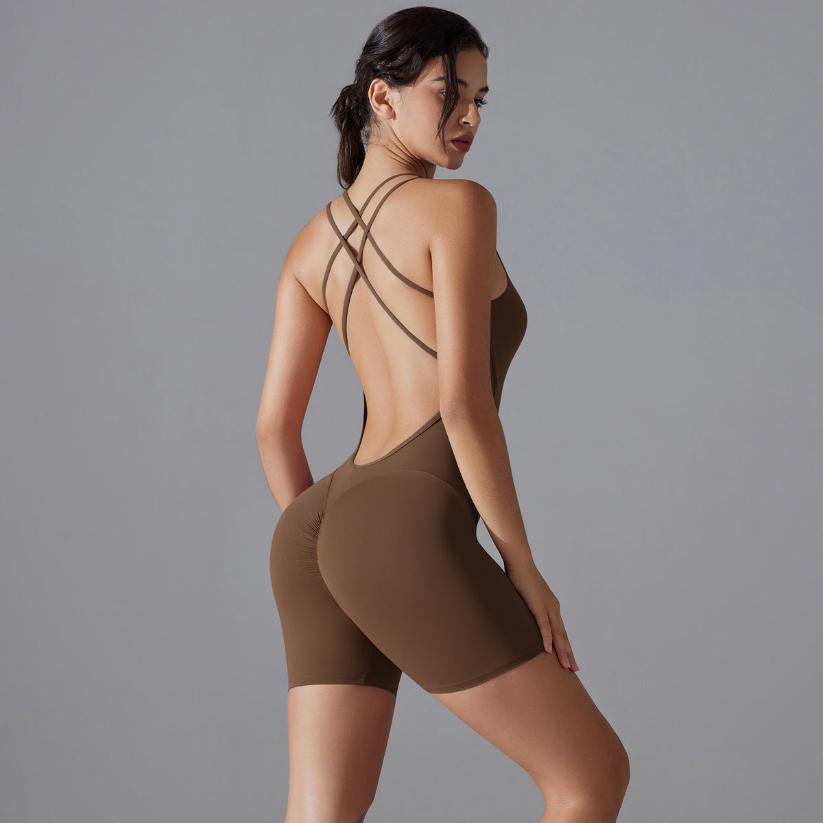 Gym Sexy Shaping Yoga Fitting Sports Back Shaping Romper